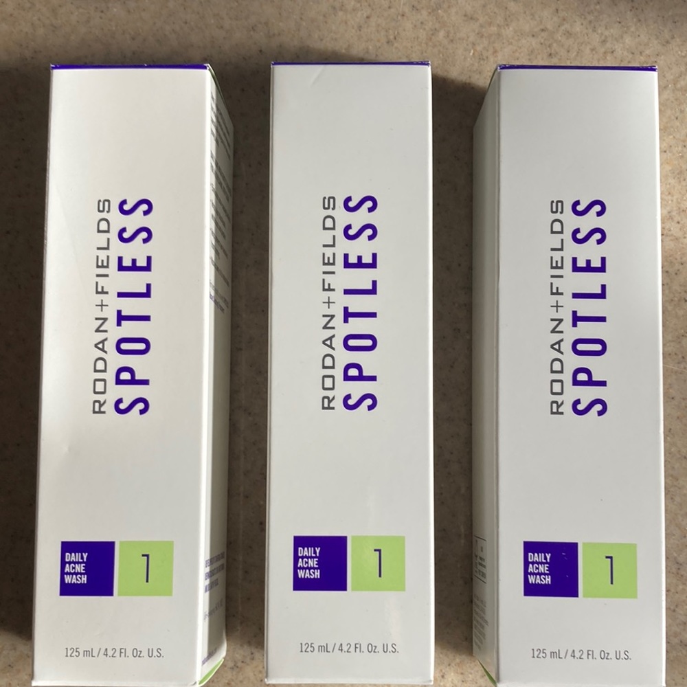3 Rodan + Fields Spotless Face Washes